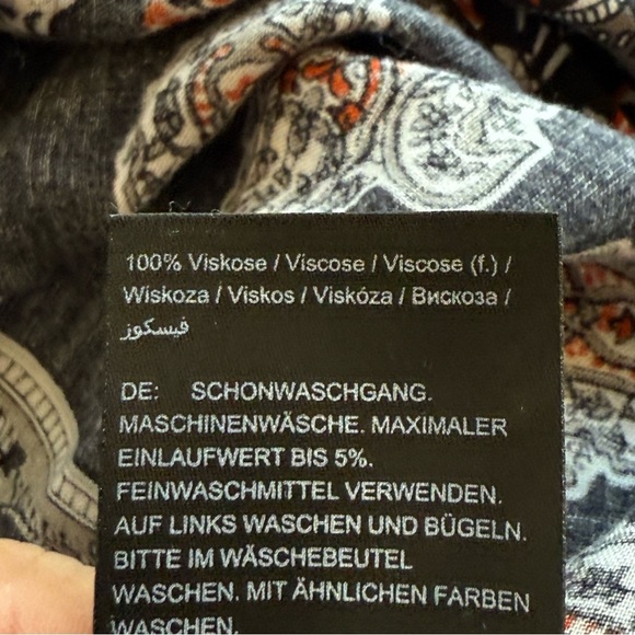 Ulla Popken Womens Plus Boho Top 20/22 Bohemian Flowy Peasant Festival Neutral - Picture 8 of 12